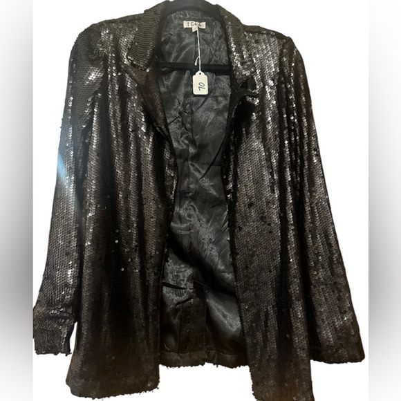 TCEC Jackets & Blazers - NWT Black sequined blazer